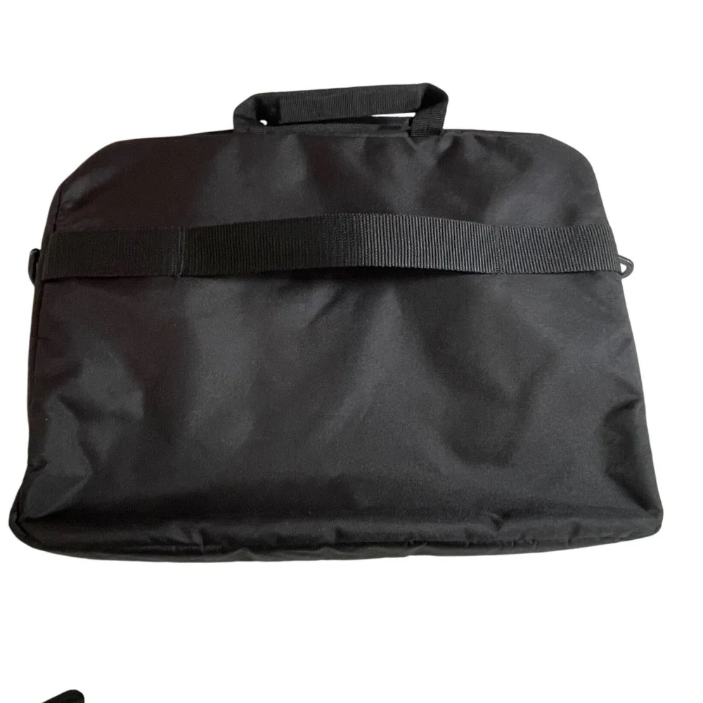 Amazon‎ Basics Black Laptop Bag Messenger Briefcase Shoulder Strap Padded